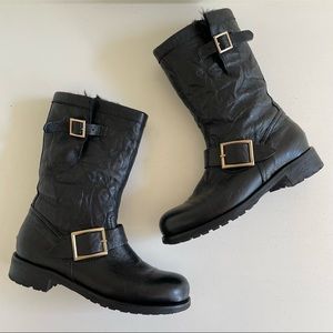 Jimmy Choo biker boots in size 6.5
